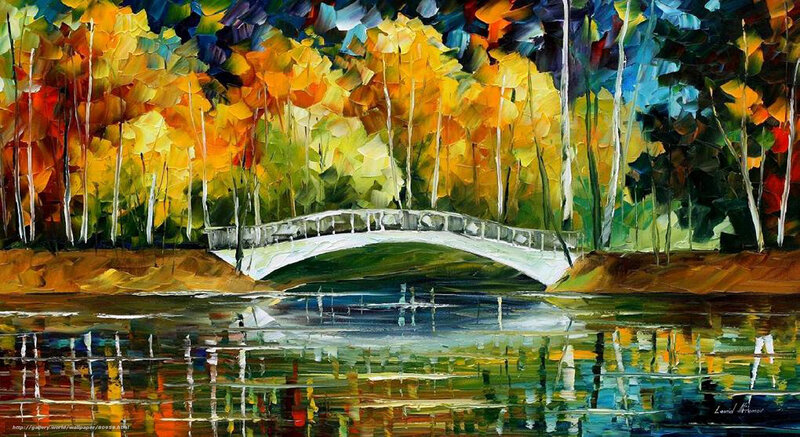 Autumn Bridge Landscape