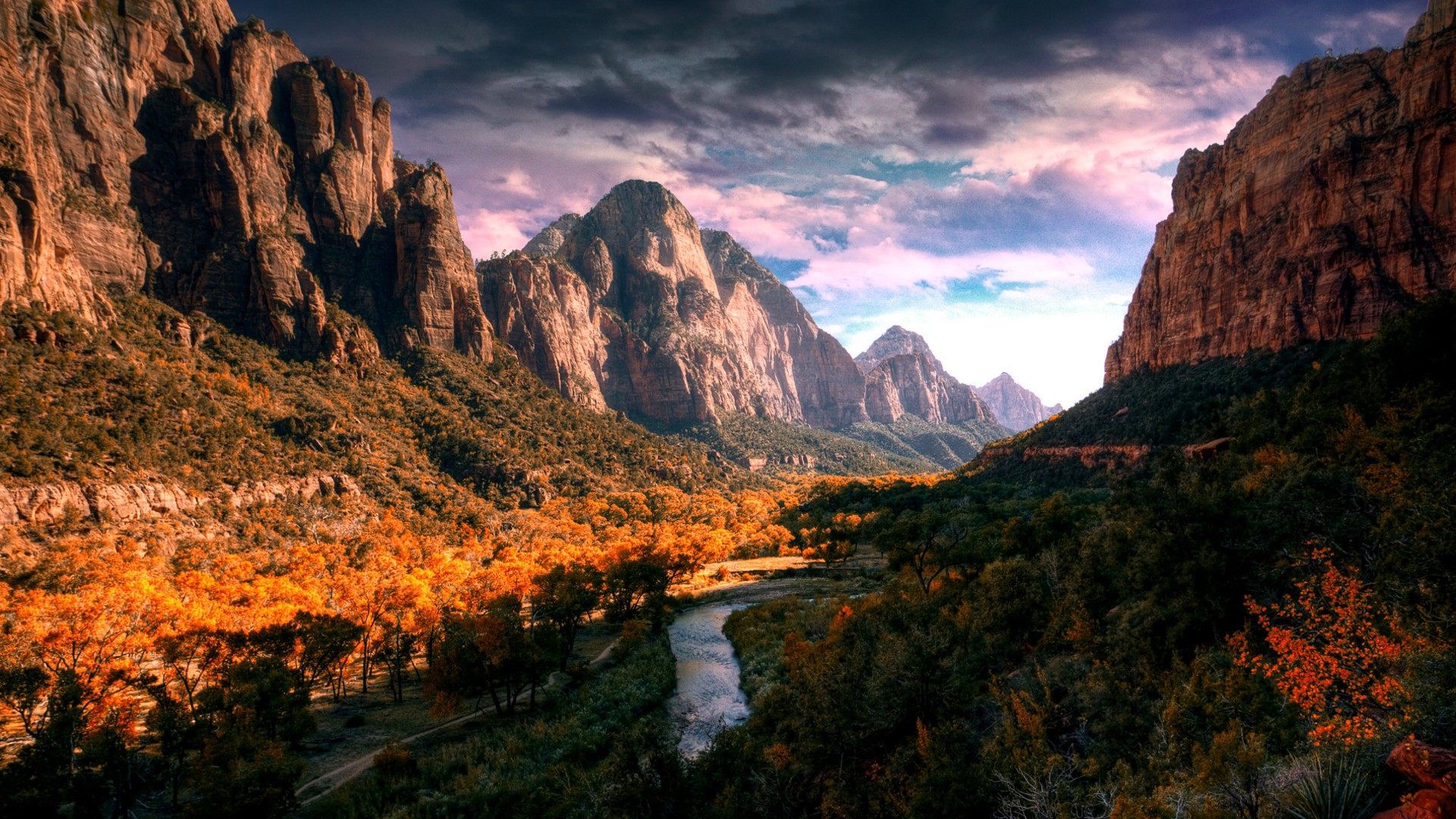 autumn canyon landscape