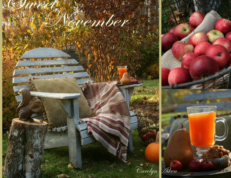 Autumn Chair with Apples
