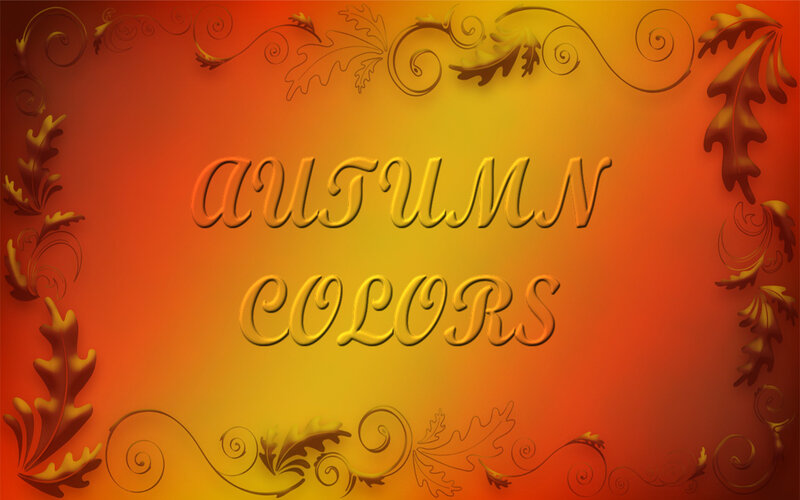 Autumn Colors Text