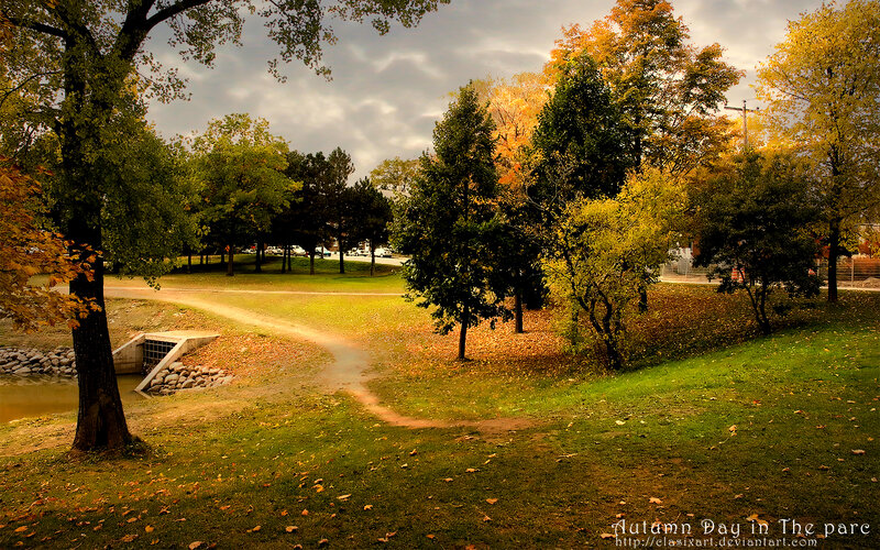 Autumn Day in the Park — Green