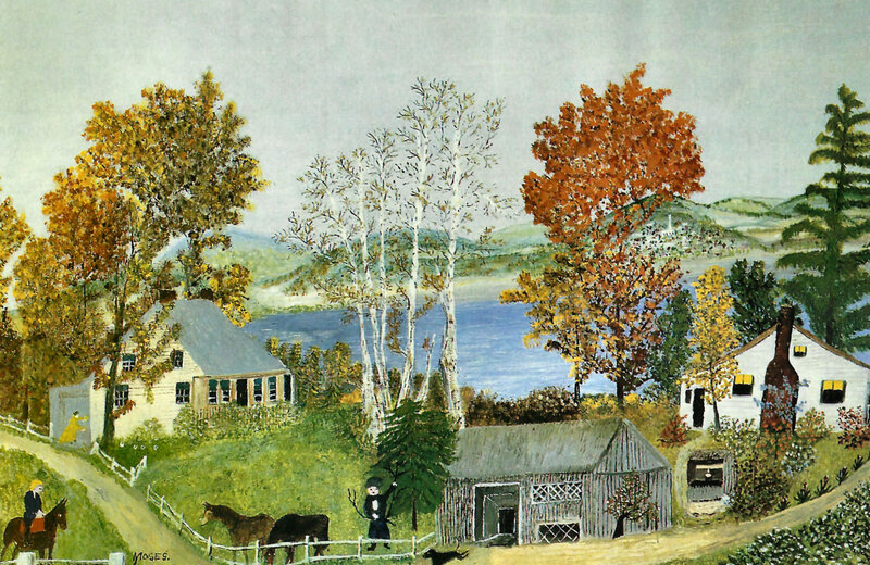 Autumn Farm Landscape — Green