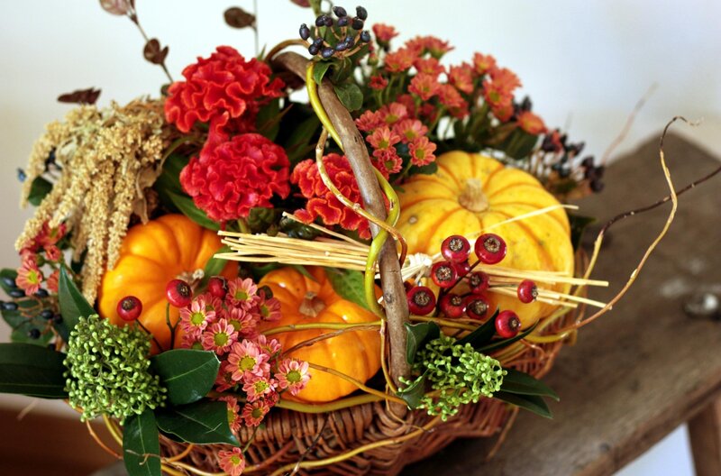 Autumn floral arrangement