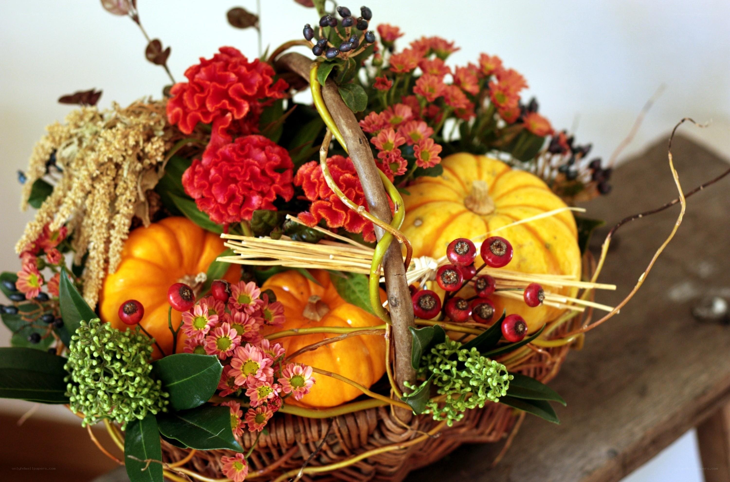 Autumn floral arrangement