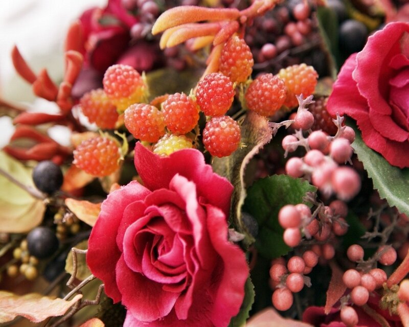 autumn floral arrangement