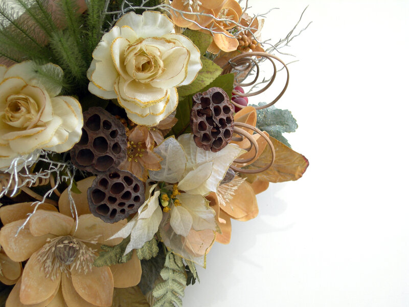 Autumn Floral Arrangement — Beige