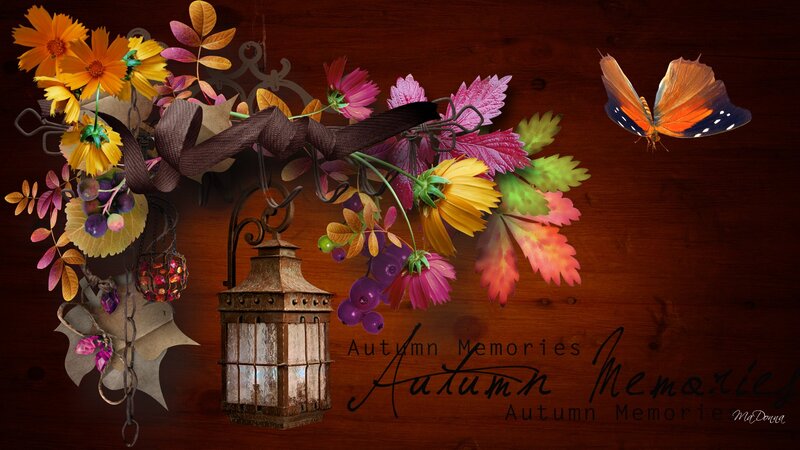 Autumn Floral Arrangement — Brown