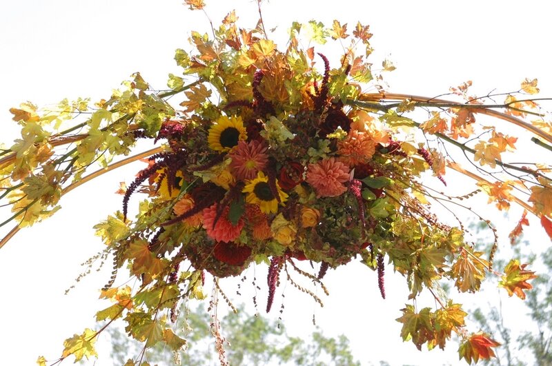 Autumn Floral Arrangement — Yellow