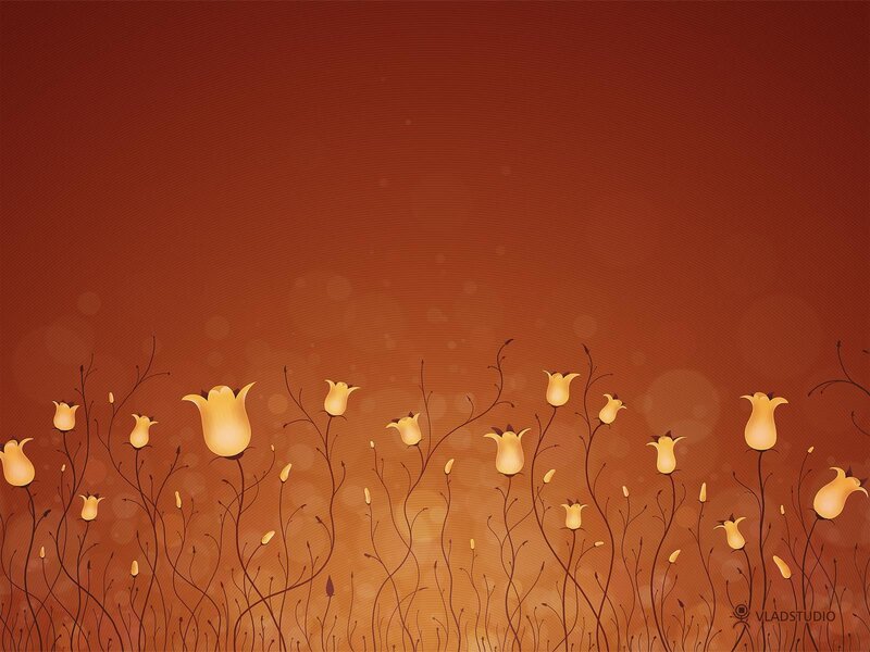 Autumn floral background