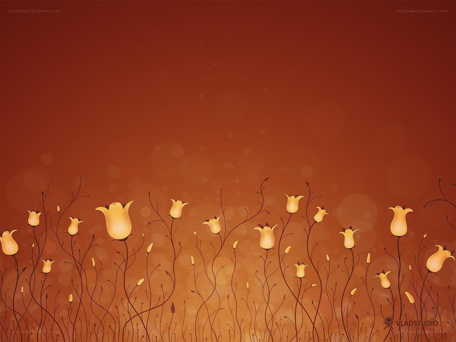 Autumn floral background
