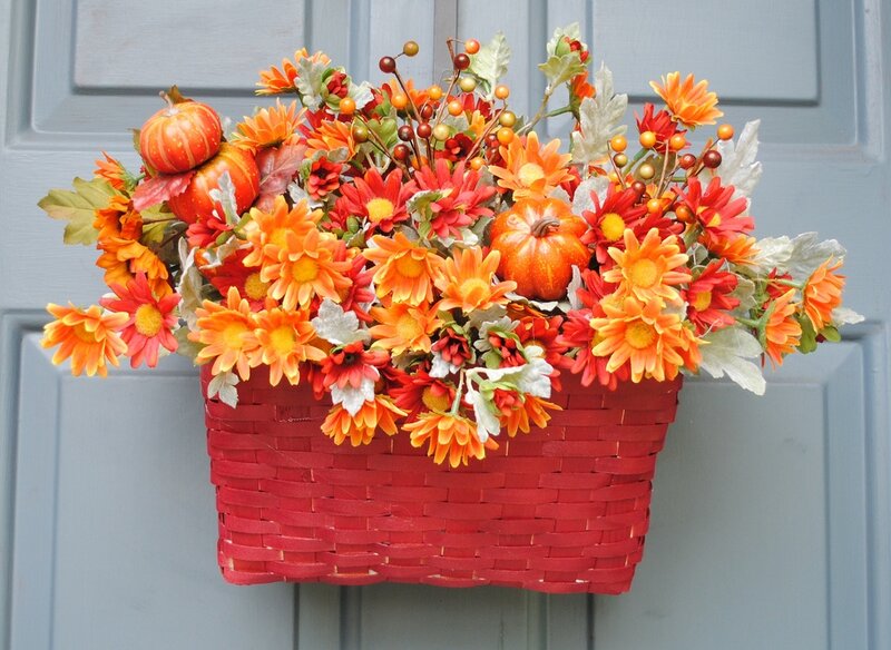 Autumn Floral Basket