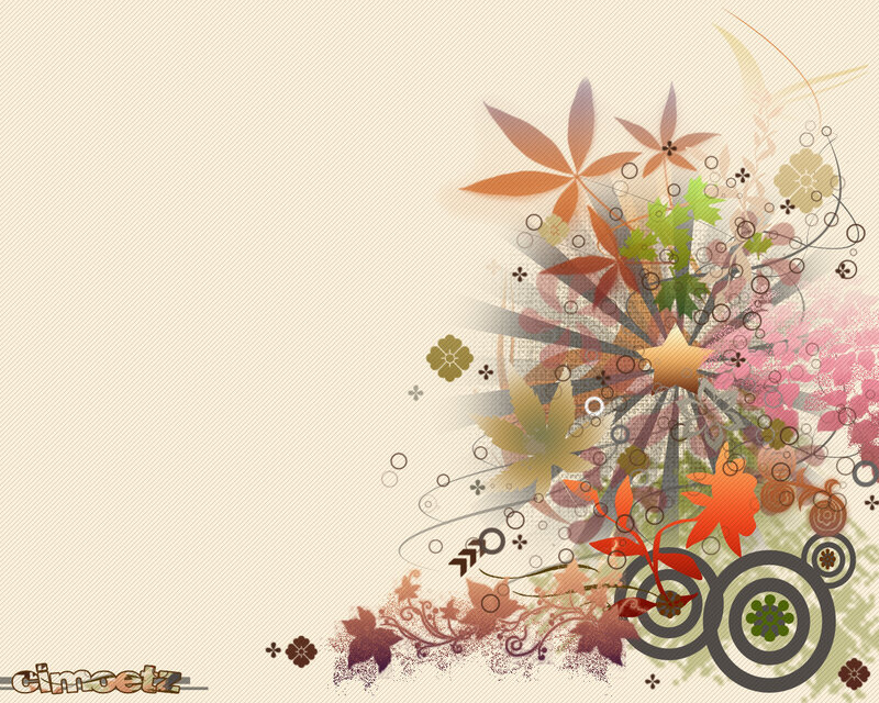 autumn floral design background