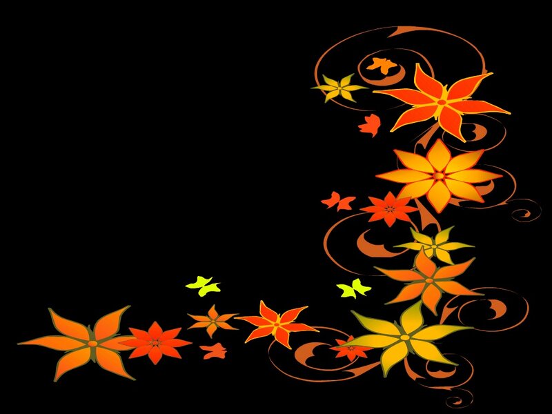 Autumn Floral Design — Orange
