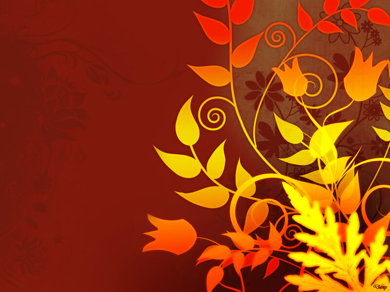autumn floral design