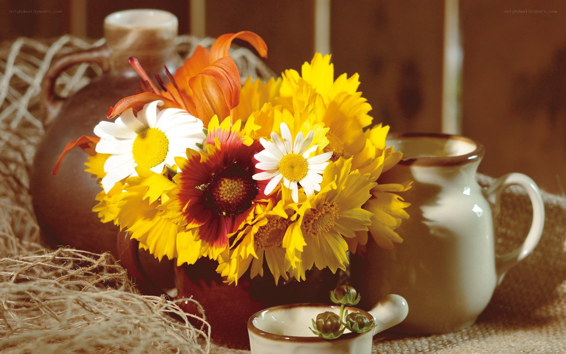 Autumn flower arrangement
