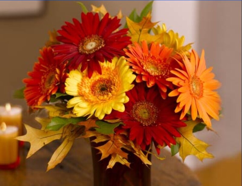 autumn flower arrangement