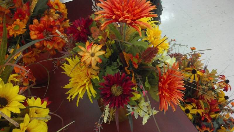 Autumn Flower Arrangement — Orange