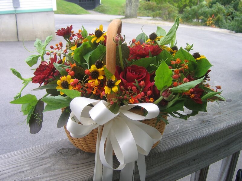 Autumn Flower Basket