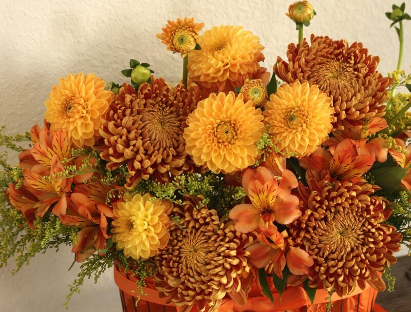 Autumn flower bouquet