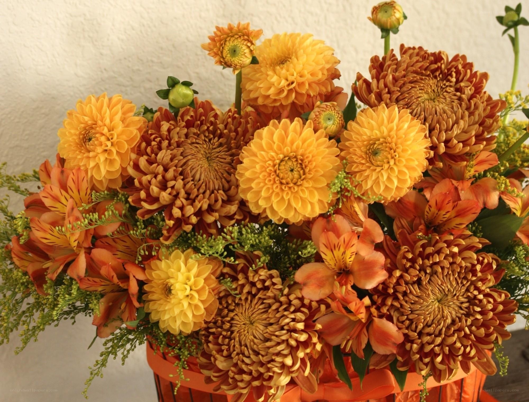Autumn flower bouquet