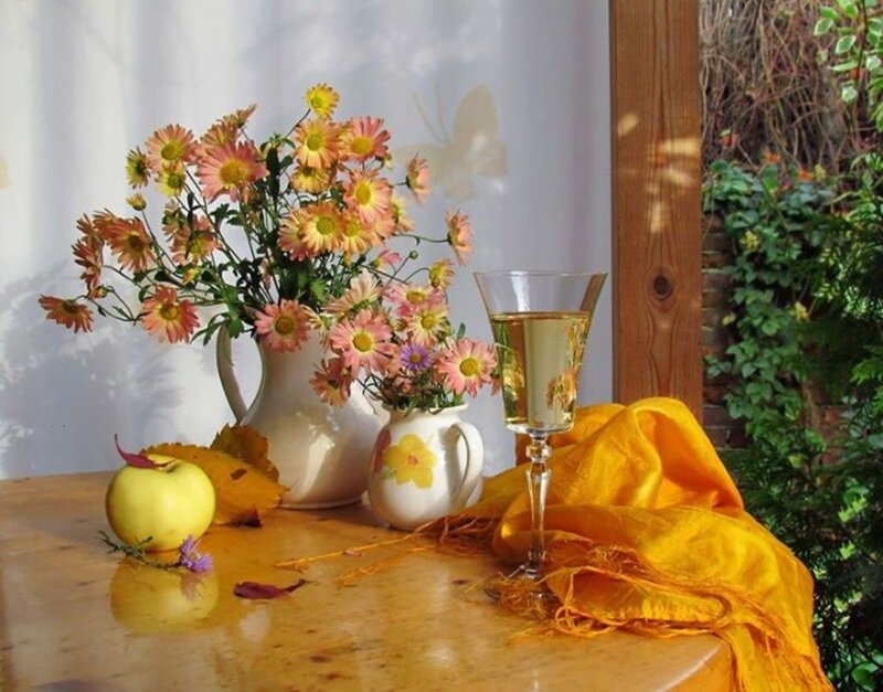Autumn Flowers on Table