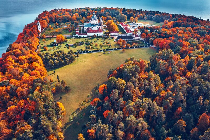 Autumn Forest Monastery