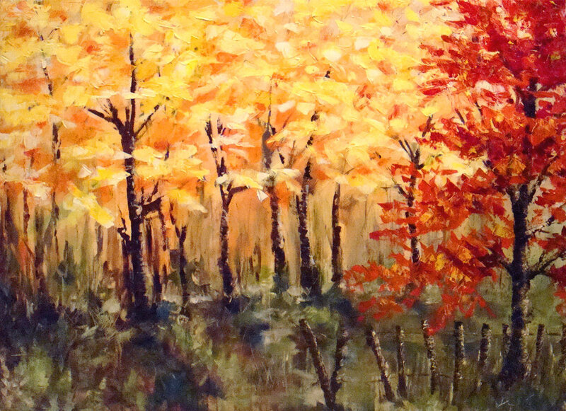 Autumn Forest Painting