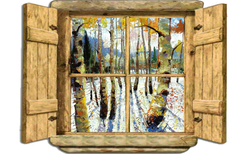 Autumn Forest Painting — Yellow