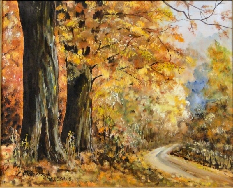Autumn Forest Road — Yellow