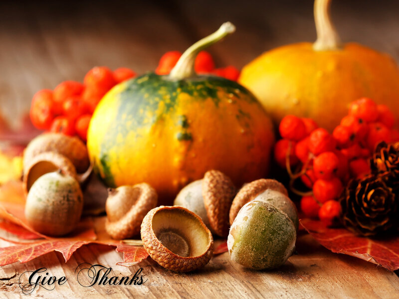 Autumn Gourds and Acorns