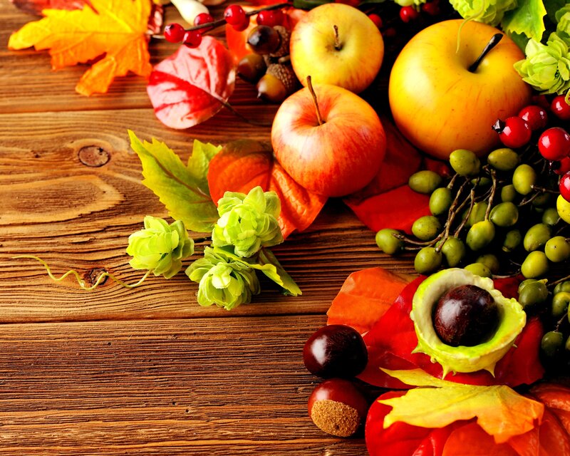 Autumn Harvest Arrangement — Brown, Festive
