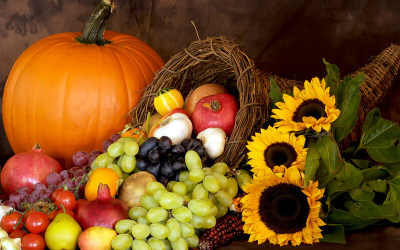 Autumn Harvest Arrangement — Orange, Abundant, Photograph