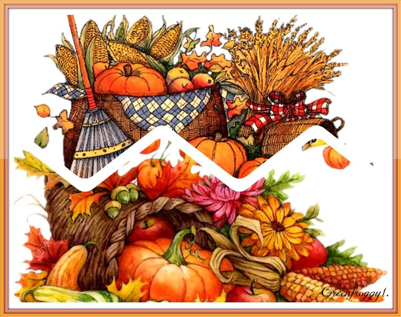 Autumn Harvest Arrangement — Orange, Festive, Illustration