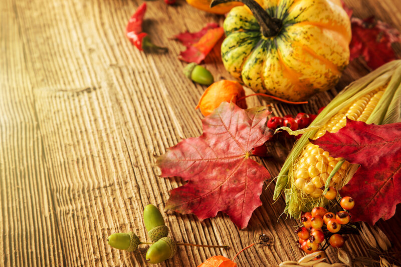 Autumn Harvest Arrangement — Red, Photograph