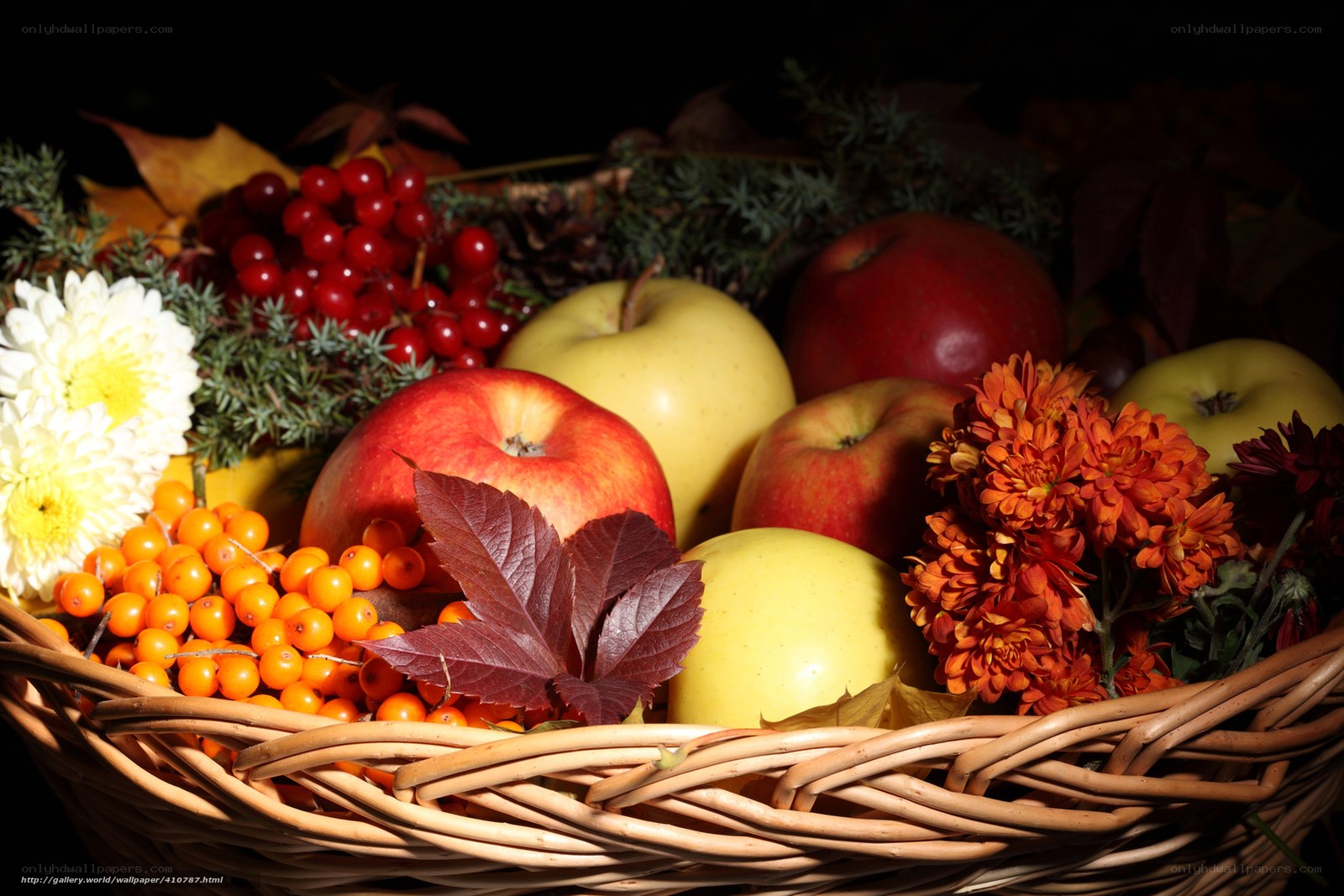Autumn harvest basket