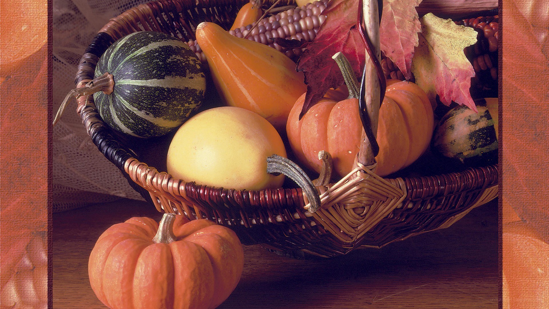 Autumn harvest basket
