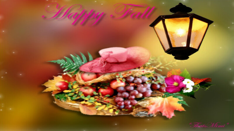 Autumn Harvest Basket — Orange, Festive
