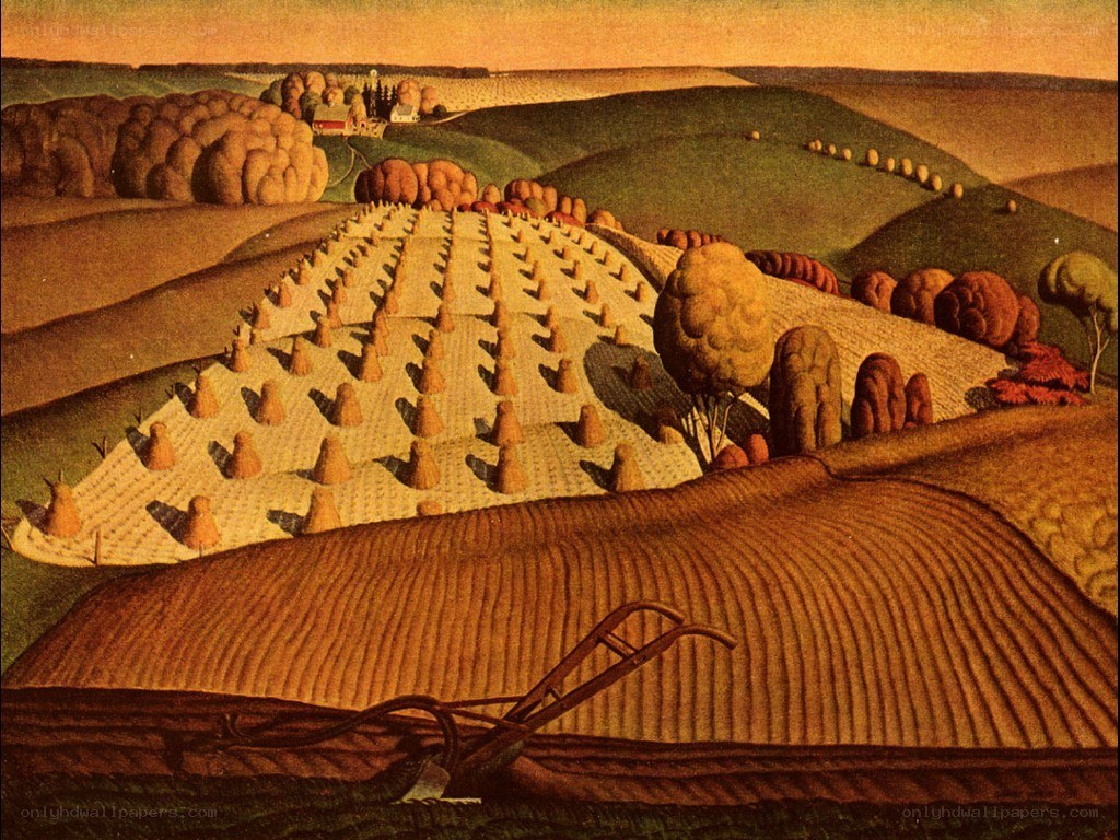 Autumn Harvest Landscape