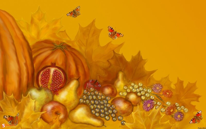 Autumn harvest still life