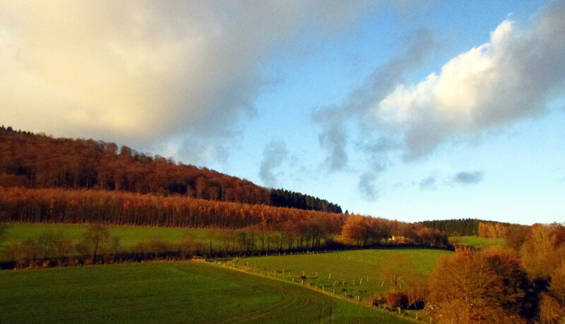 Autumn Hills and Fields — Green