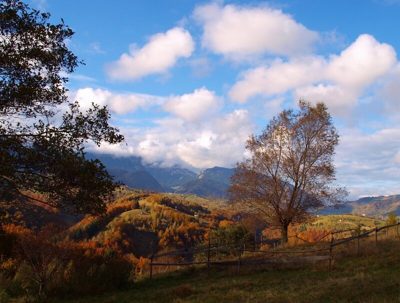 Autumn Hills and Mountains