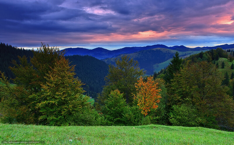 Autumn Hills at Dusk