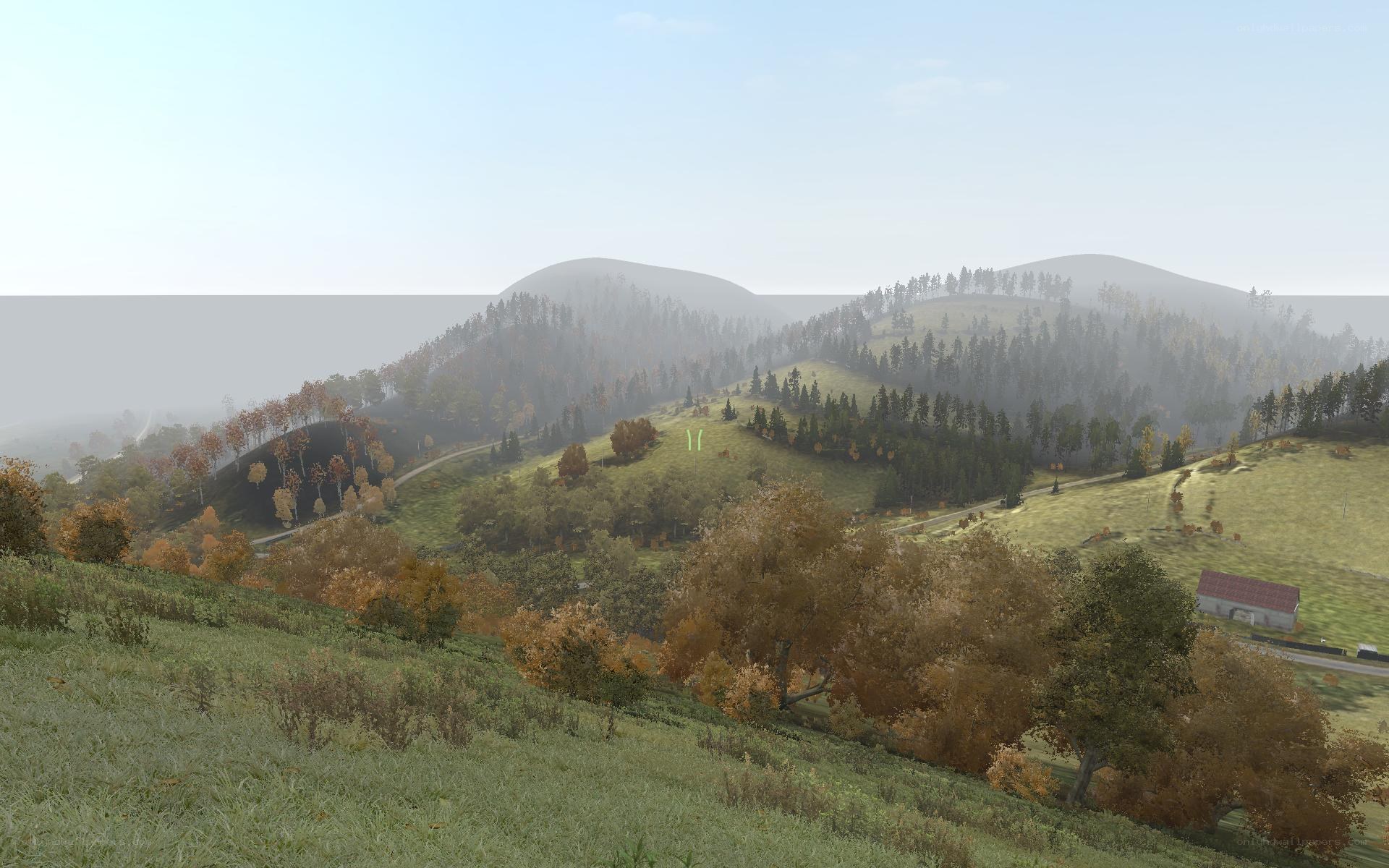 Autumn hills landscape