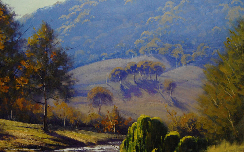 Autumn hills landscape