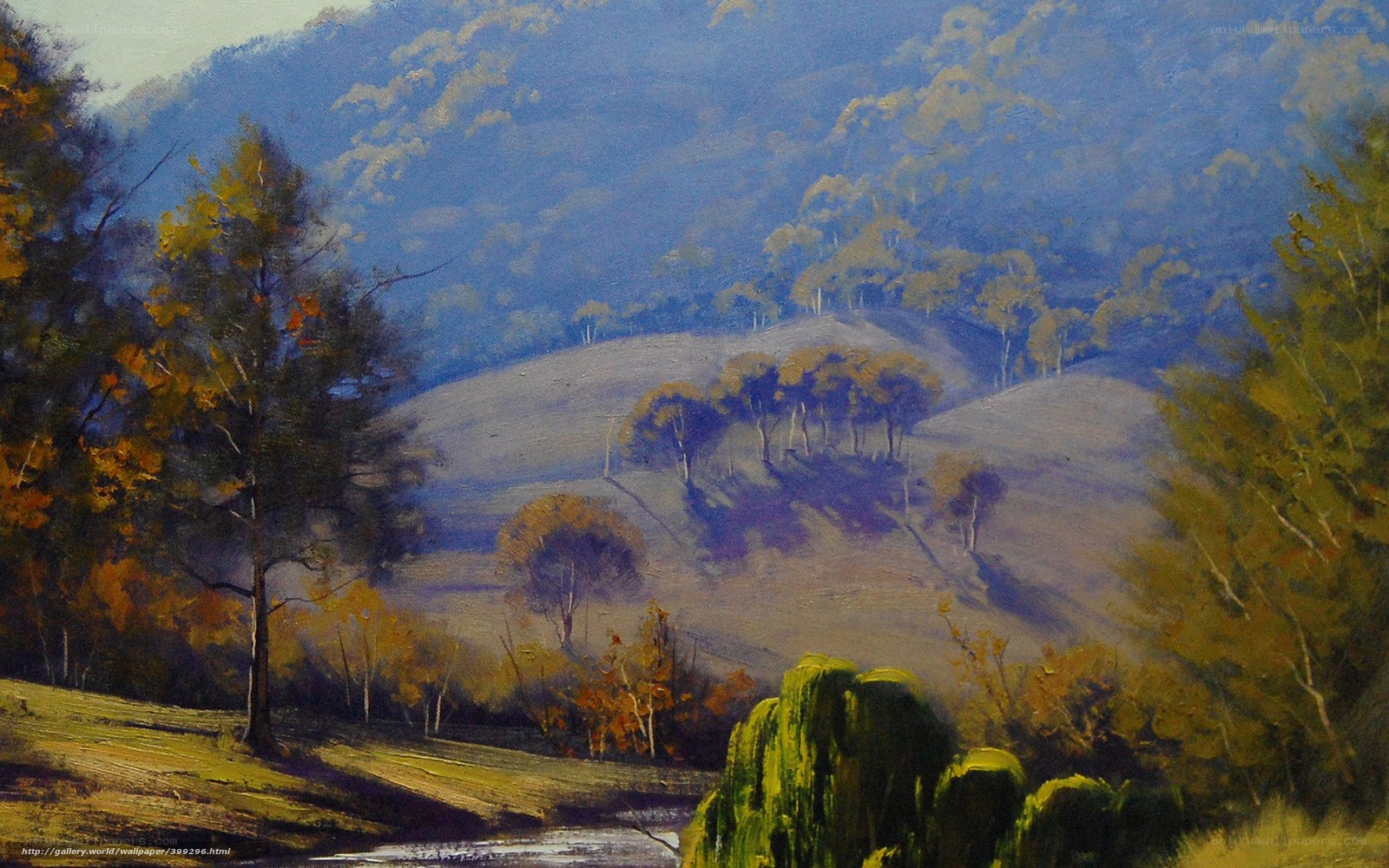 Autumn hills landscape