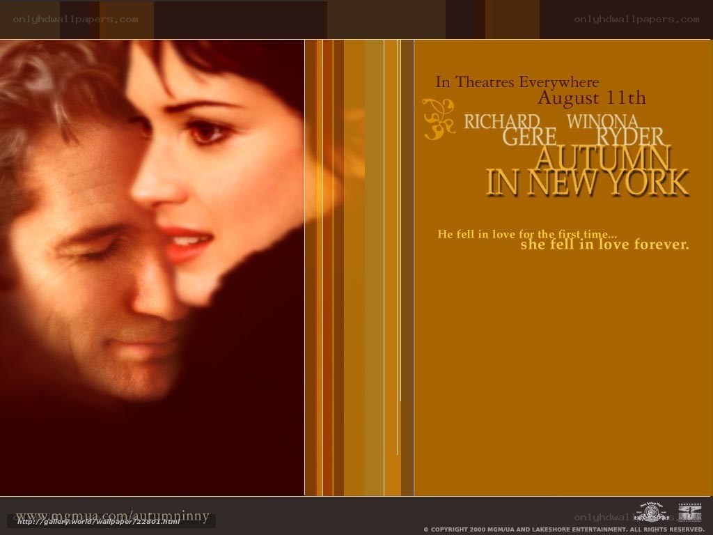 Autumn in New York movie poster