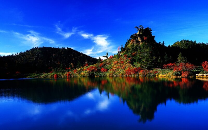 Autumn Lake Reflection