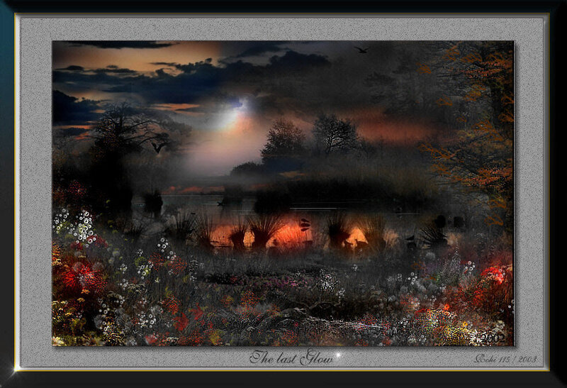 Autumn Landscape at Dusk — Orange
