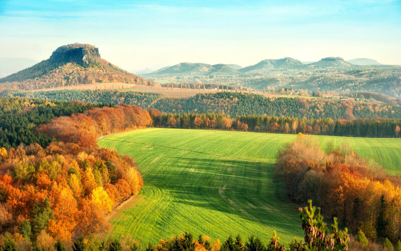 Autumn Landscape with Hill