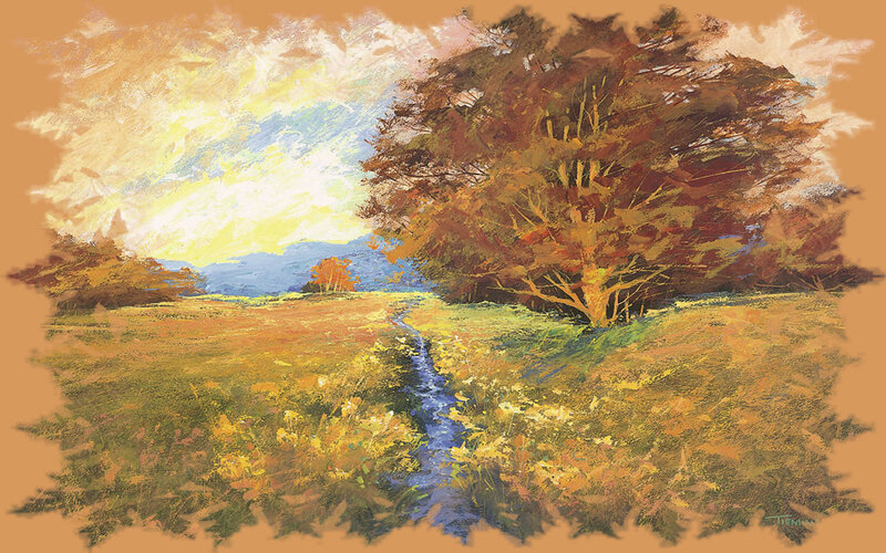Autumn Landscape with Stream